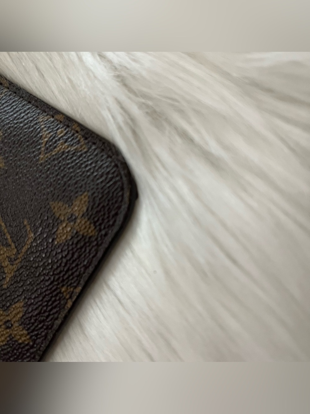 LOUIS VUITTON Monogram Brown Pouchette Hobo Mini Bag Pouch Baguette - Picture 7 of 13